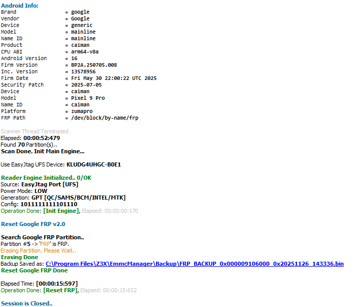 Снятие FRP на телефоне Google Pixel